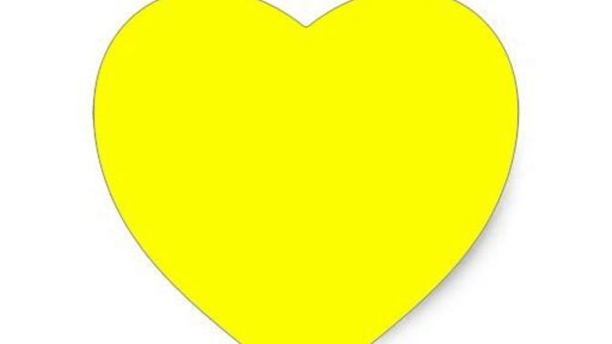 My girlfriend sent me a yellow heart what does that mean?