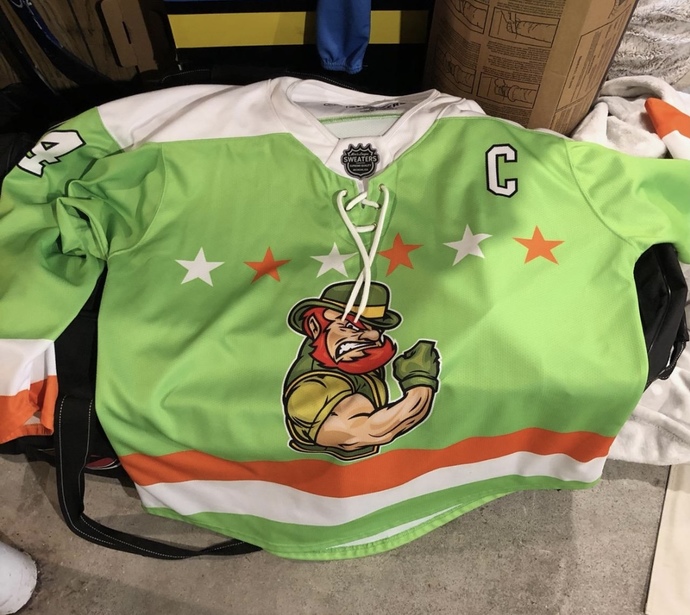 Jersey store must’ve had a clearance sale on this color lmao. At least if the power goes out we’ll still be able to see each other😂😂😂