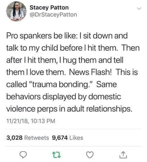 Is it good parenting to hit your child and hug them later?