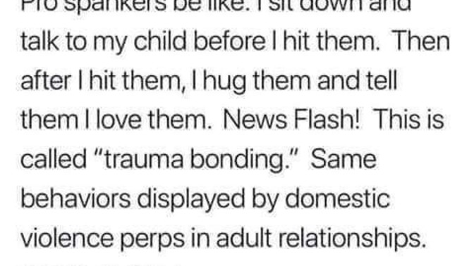 Is it good parenting to hit your child and hug them later?