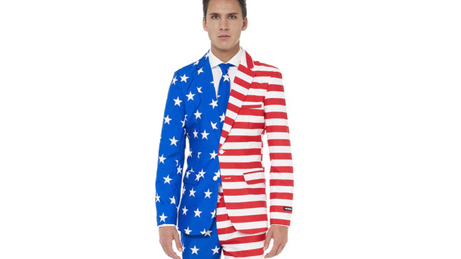 If you see someone wearing a flag suit like this and they fart in it did the just desecrate the flag?