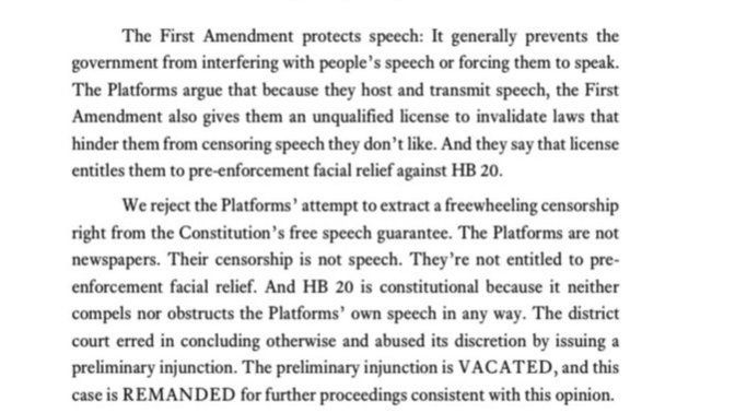 Big tech censorship struck a blow, are you pleased?