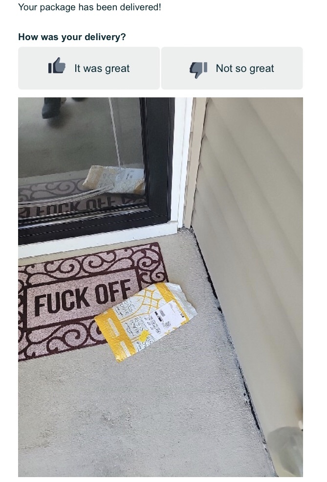 Amazon Delivered A Package The Other Day & Do You Like When You Receive A Photo Of Your Delivery?