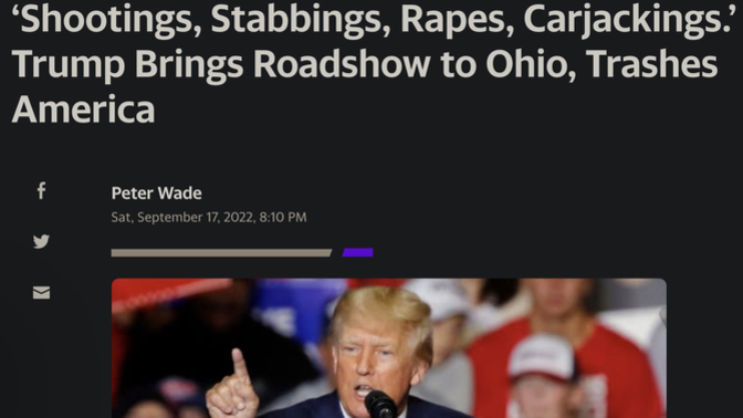 So is it cool to trash America just for politics?