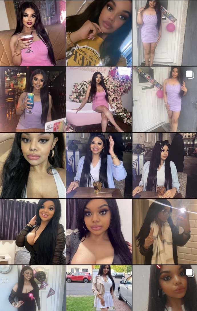What kind of vibe does her Instagram give?