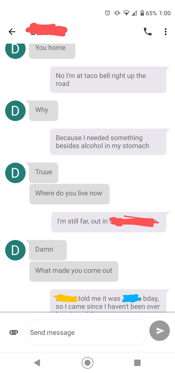 Heres a link to another question I asked about him. This was after I left a friends house tonight.
