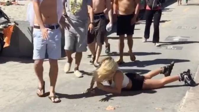 What would you do if you witness a girl fall and bust her ass right in front of you?