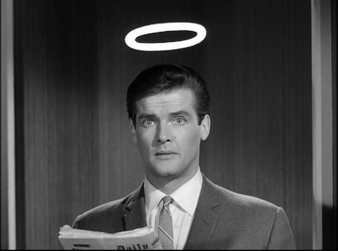 The one and only modern Saint: Simon Templar, played by the legendary Sir Roger Moore