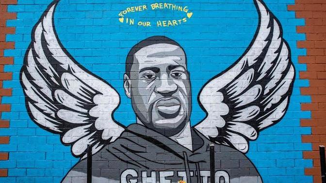 Is it Proper and Fitting for George Floyd to be Depicted as a Modern Saint, Complete with Angel's Wings and a Halo?