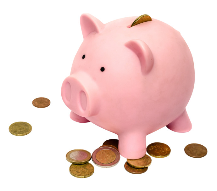 Do you have a piggy bank OR something similar to put loose change into?