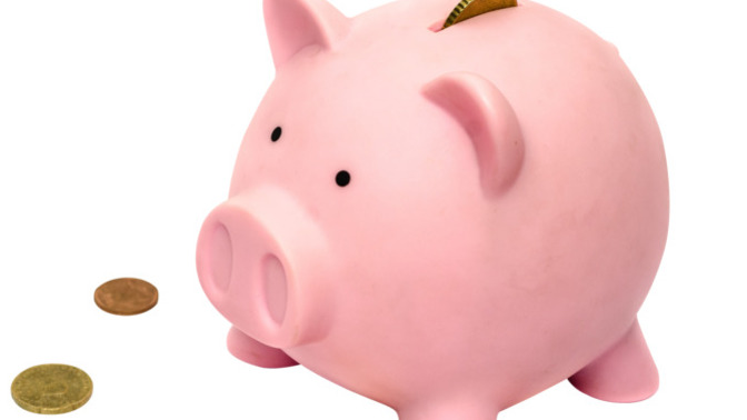 Do you have a piggy bank OR something similar to put loose change into?