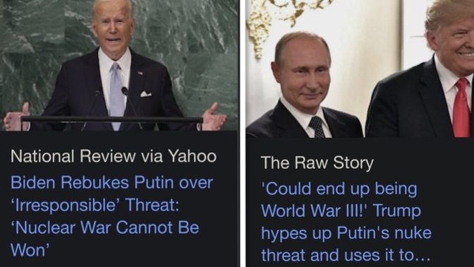Do you side with Biden or Trump on Putin?