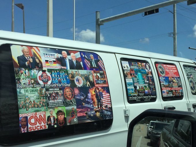 Cesar Sayoc's, the trump bomber, van.