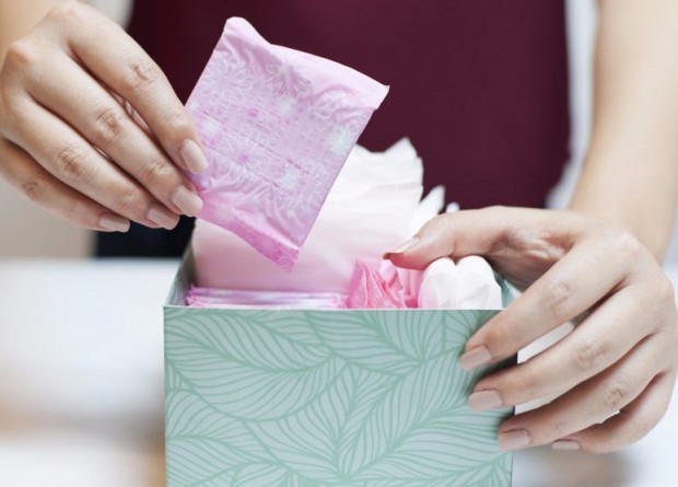 I dont know how to say it in English. My native language is not English. What was used before womens pads were found?