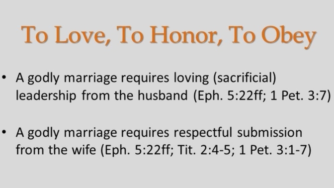 Why do women these days are bothered by the "obey" word in the marriage vows?