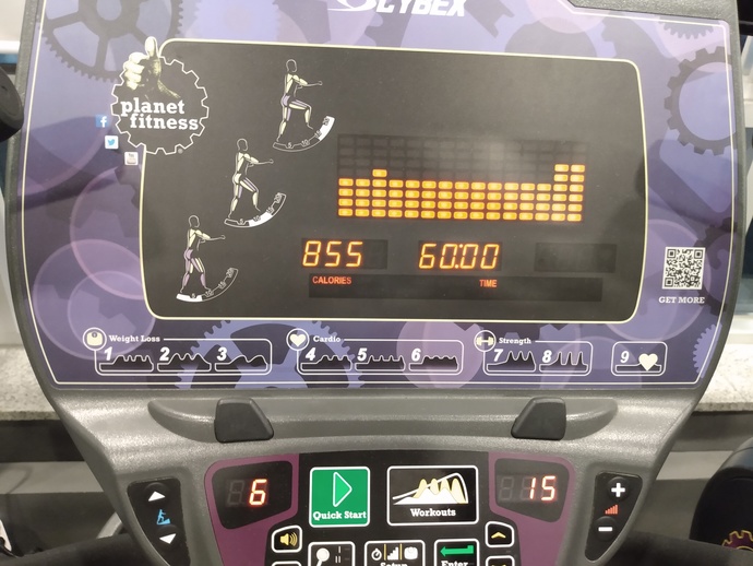 I mainly did the elliptical and weight machines when there.