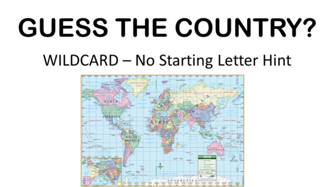 Guess the Country - No Starting Letter Hint?