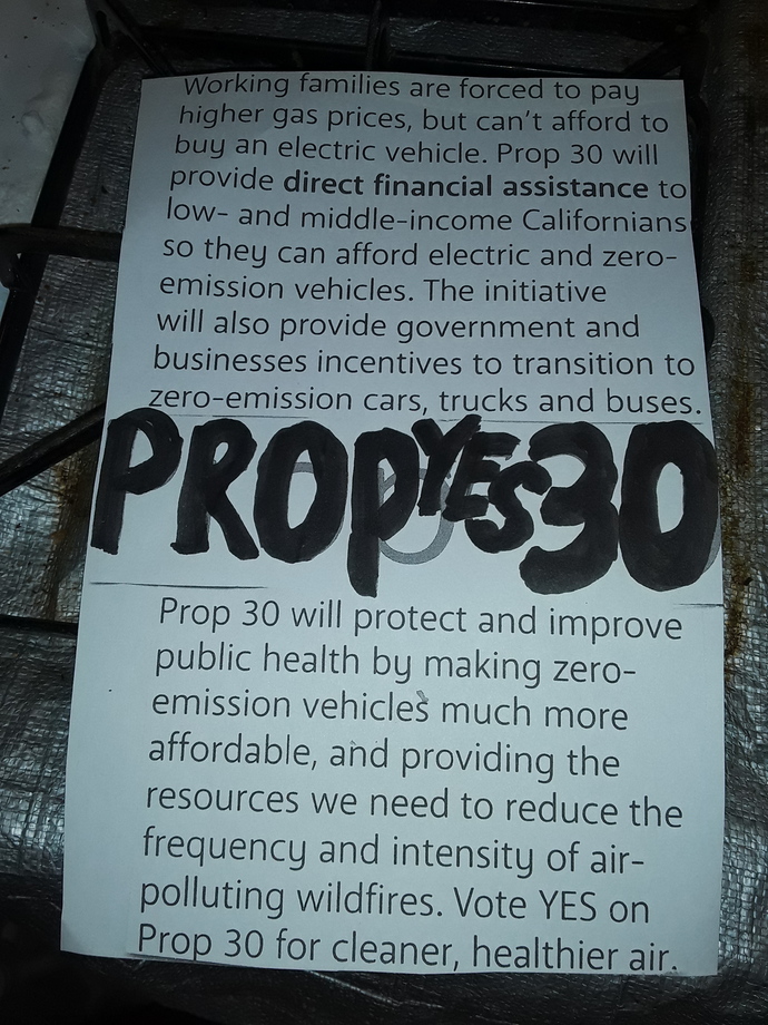 What do you think of prop 30 in ca USA will help do if passed article
