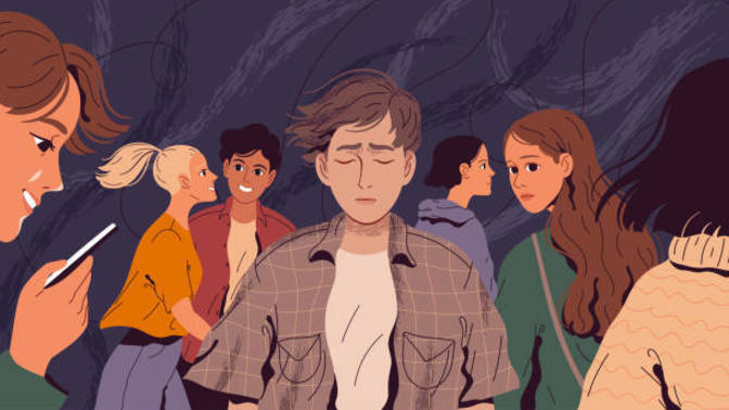 Why are the people still so lonely despite the massive crowds?