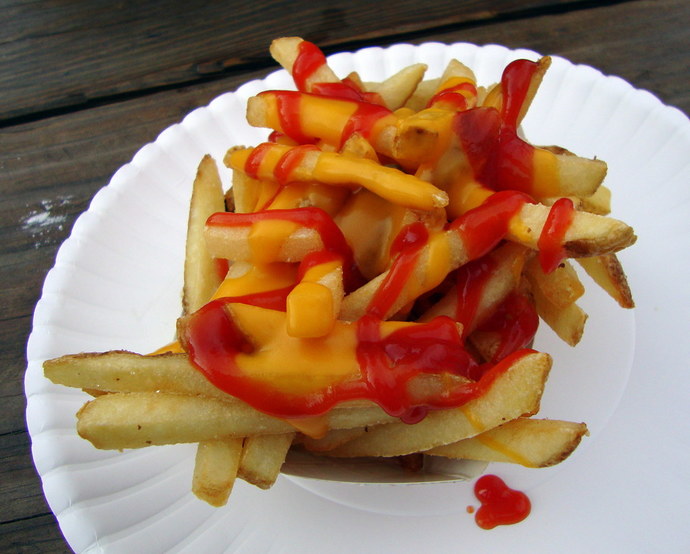 Fries drowned in ketchup Yay or Nay? GirlsAskGuys