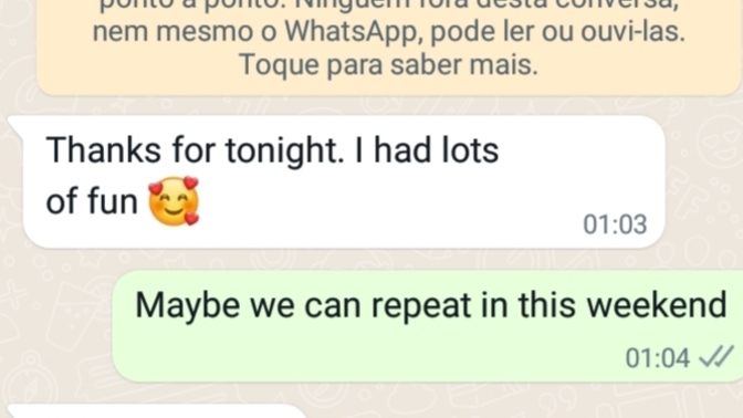 Girl send me this message after date. Do you think she like me?