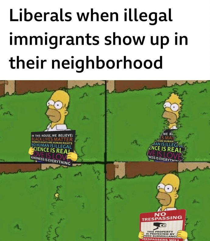 When people with signs saying help the illegals are asked if they will take an illegal in their home , they say no 10.10 times , what should happen?