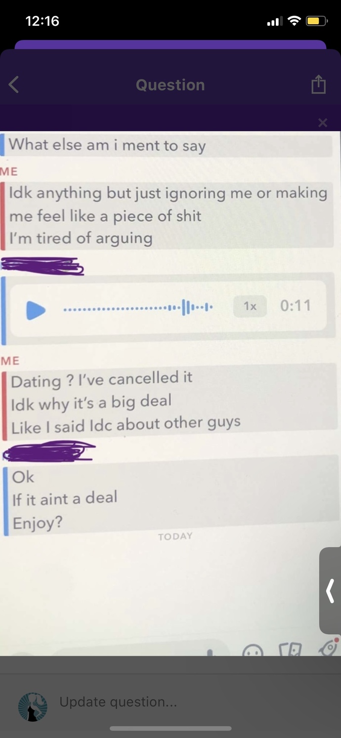 Does he seem jealous cause I’m supposedly dating?