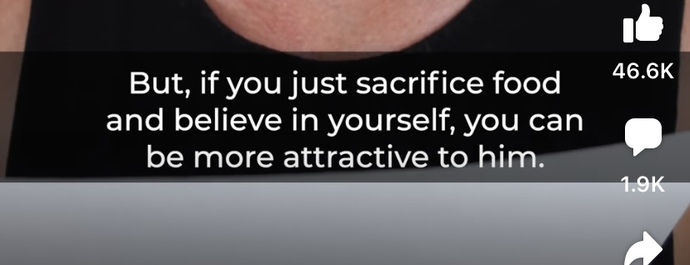 Eating disorders exist because of stupid shit like this!