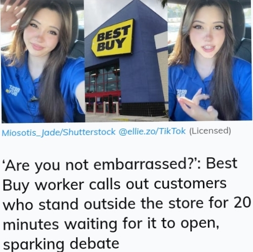 What do you think of this girl that works at best buy?