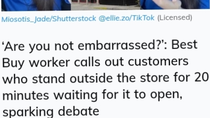What do you think of this girl that works at best buy?