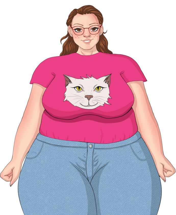 I didn't get Becca drawn for her birthday. This was for another project.
