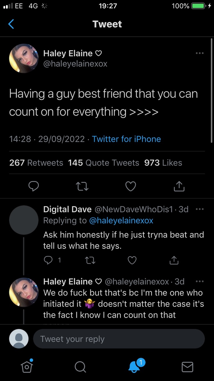 “having a guy best friend that you can count on for everything” is this why girls want guy friends?
