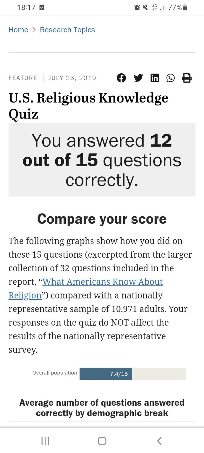 Isn't it a problem that a majority of Americans can't pass Christian Quizzes, yet believe anyway?