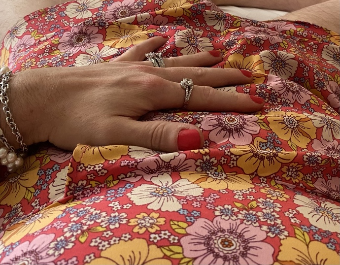 I just went out running wearing my very girly wedding rings,?