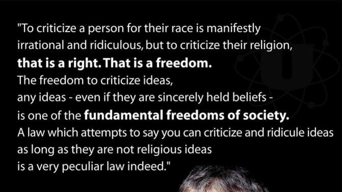 Do you believe that no idea is above criticism?