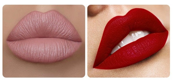 Nude or red lipstick?