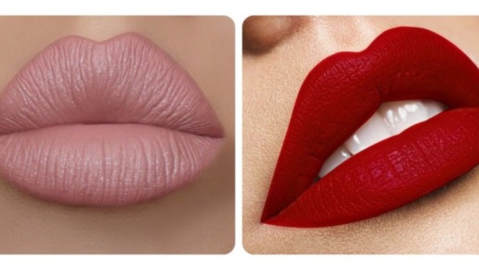 Nude or red lipstick?