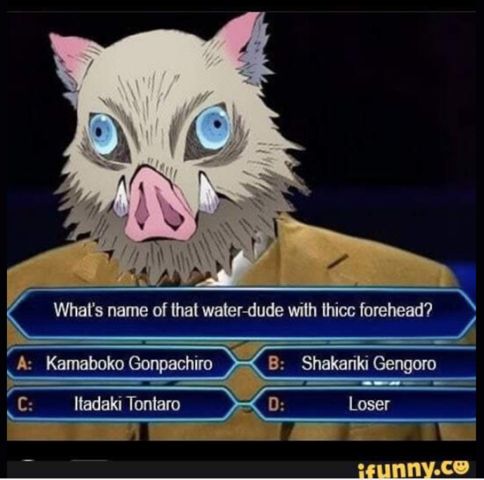 Which of these anime memes do you like the most?