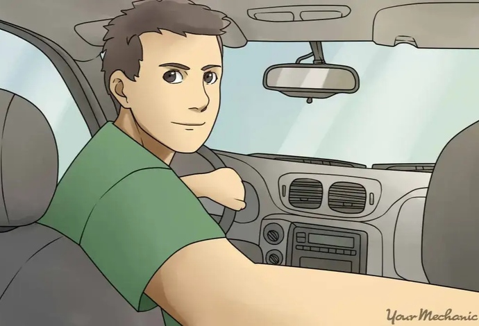 How do you park in reverse? Looking back or using mirrors?