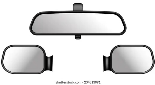 How do you park in reverse? Looking back or using mirrors?