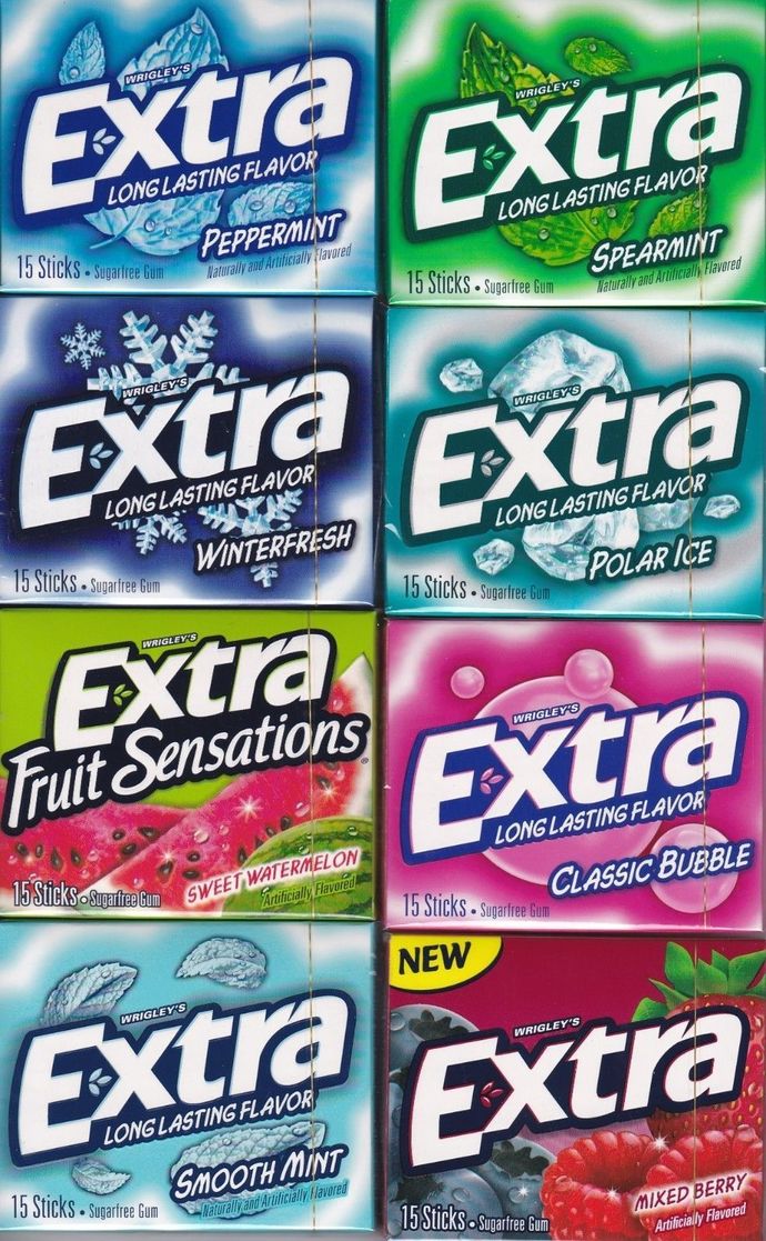 What flavor gum do you chew most often?