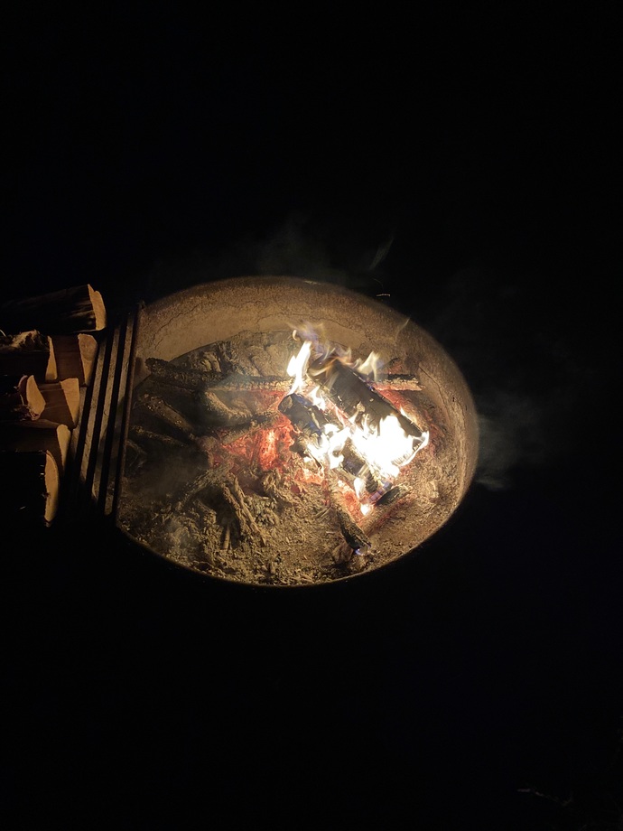 How recently have you sat around a campfire at night?