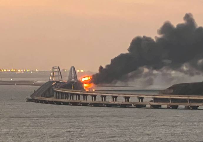 Crimean Bridge attack. Ukraines latest successful mission against a major Russian military target again shows the weakness of Russian military?