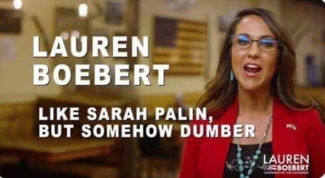 A recent tweet from that cucktard, Lauren Boebert?