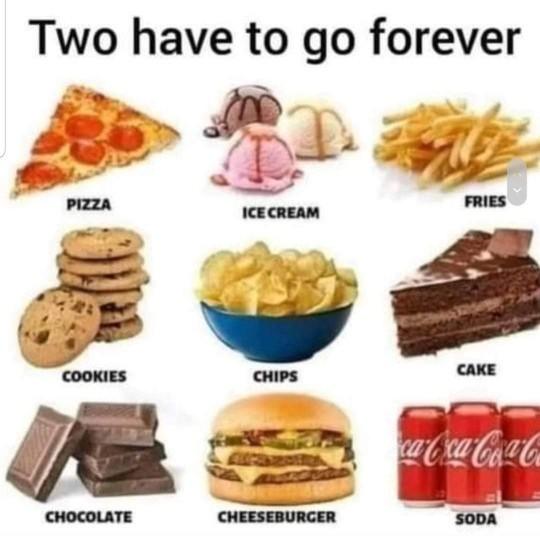 Which 2 of this foods would go forever for you?