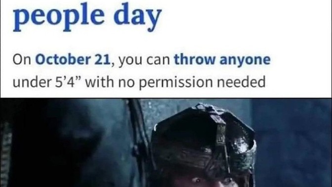 Are you safe on national throw short people day?