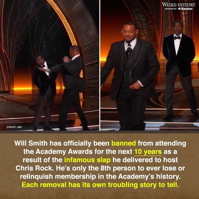 Will Smith slapped Chris Rock in public!