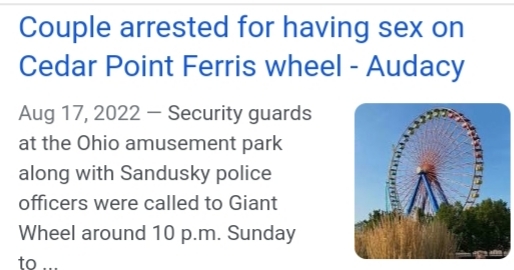 Couples take a ride on the ferris wheel but more happens?