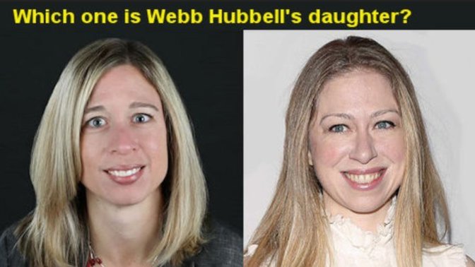 Do you believe that Chelsea Clinton is actually Webbel Hubbel's daughter?
