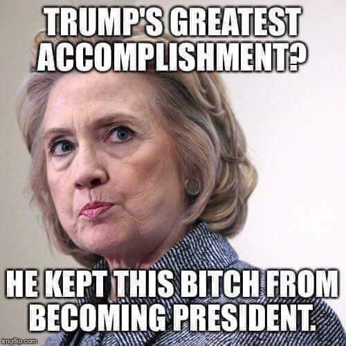 Is Trumps greatest accomplishment keeping Hillary from becoming President?